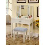 Campbell Vanity Table Set - White