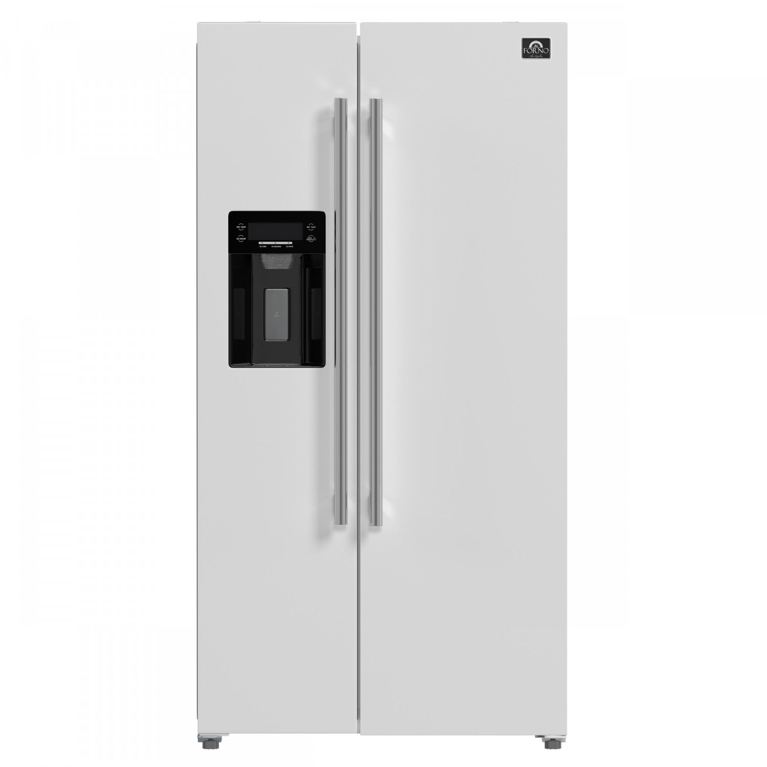 Forno Salerno 36" 20 Cu.Ft. White Side-by-Side Refrigerator with Ice & Water Dispenser - FFRBI1844-36WHT