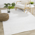 Hillary Modern Lines Area Rug - 8' X 11' - Cream