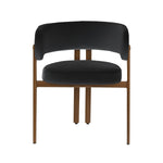 Rhett Dining Chair - Black/Walnut - Set of Two
