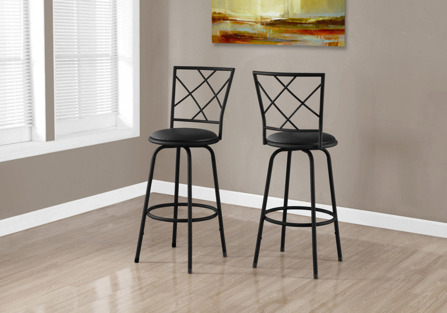 Islington Bar Stool - Black - Set Of Two