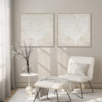 Sea Lace I Wall Art - White - 30 X 30