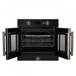 Forno Asti Black 30" Electric Wall Oven with True Convection and Air Fry (3.68 Cu. Ft.) - FBOEL1333-30BLK