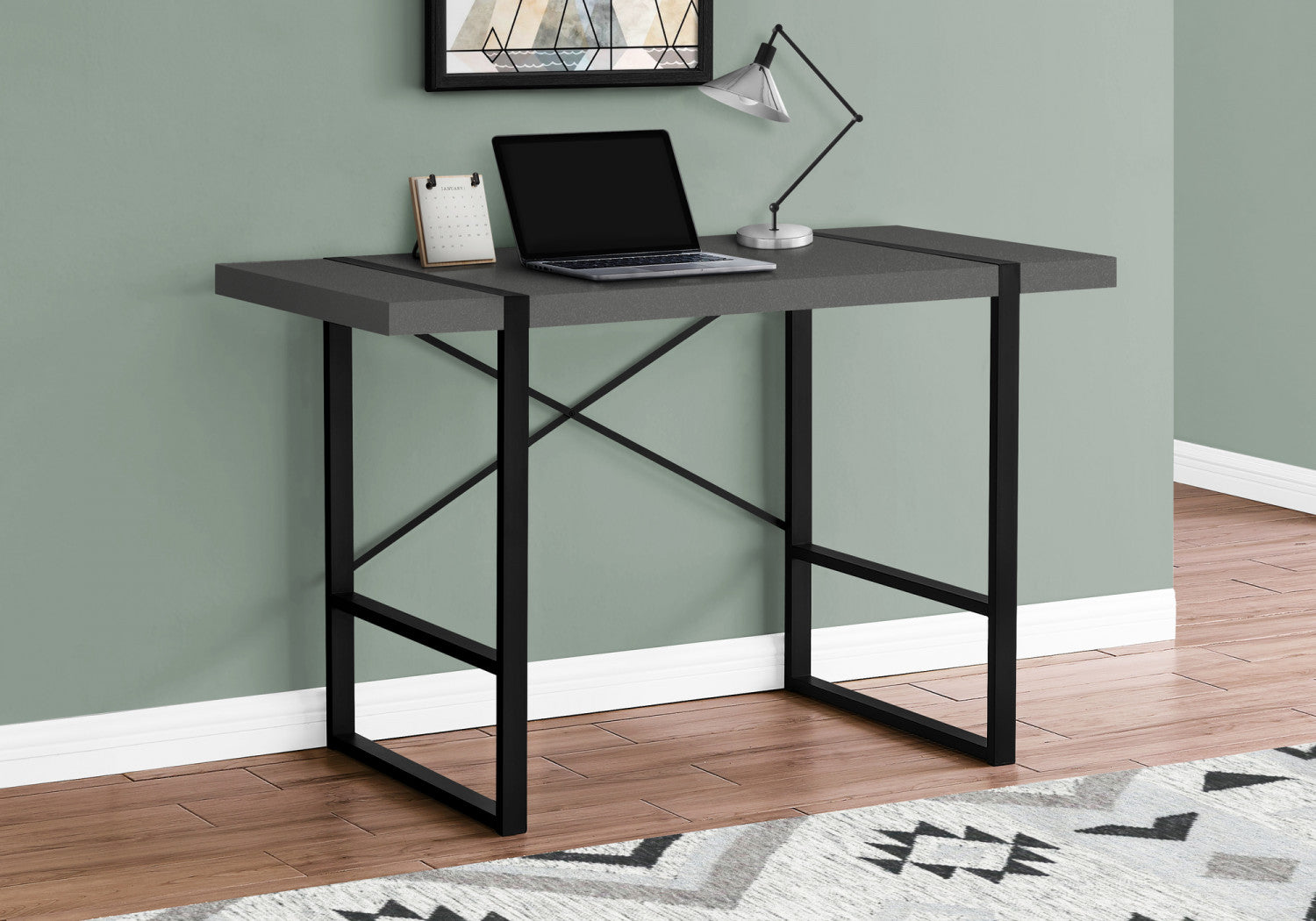 Dray Desk - Modern Grey