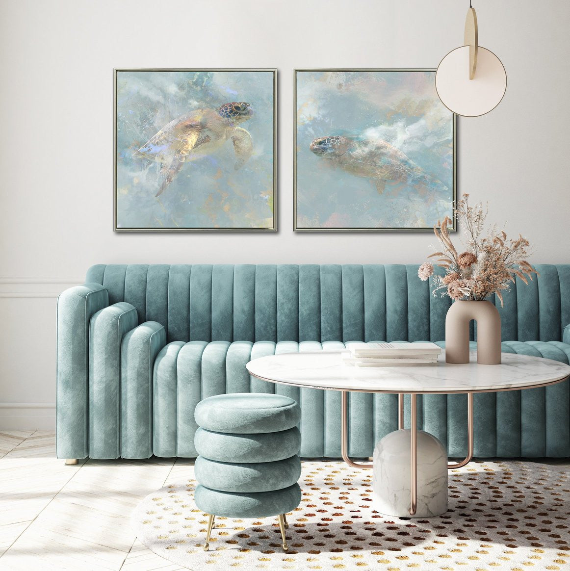 Tide Dancer II Wall Art - Blue - 24 X 24