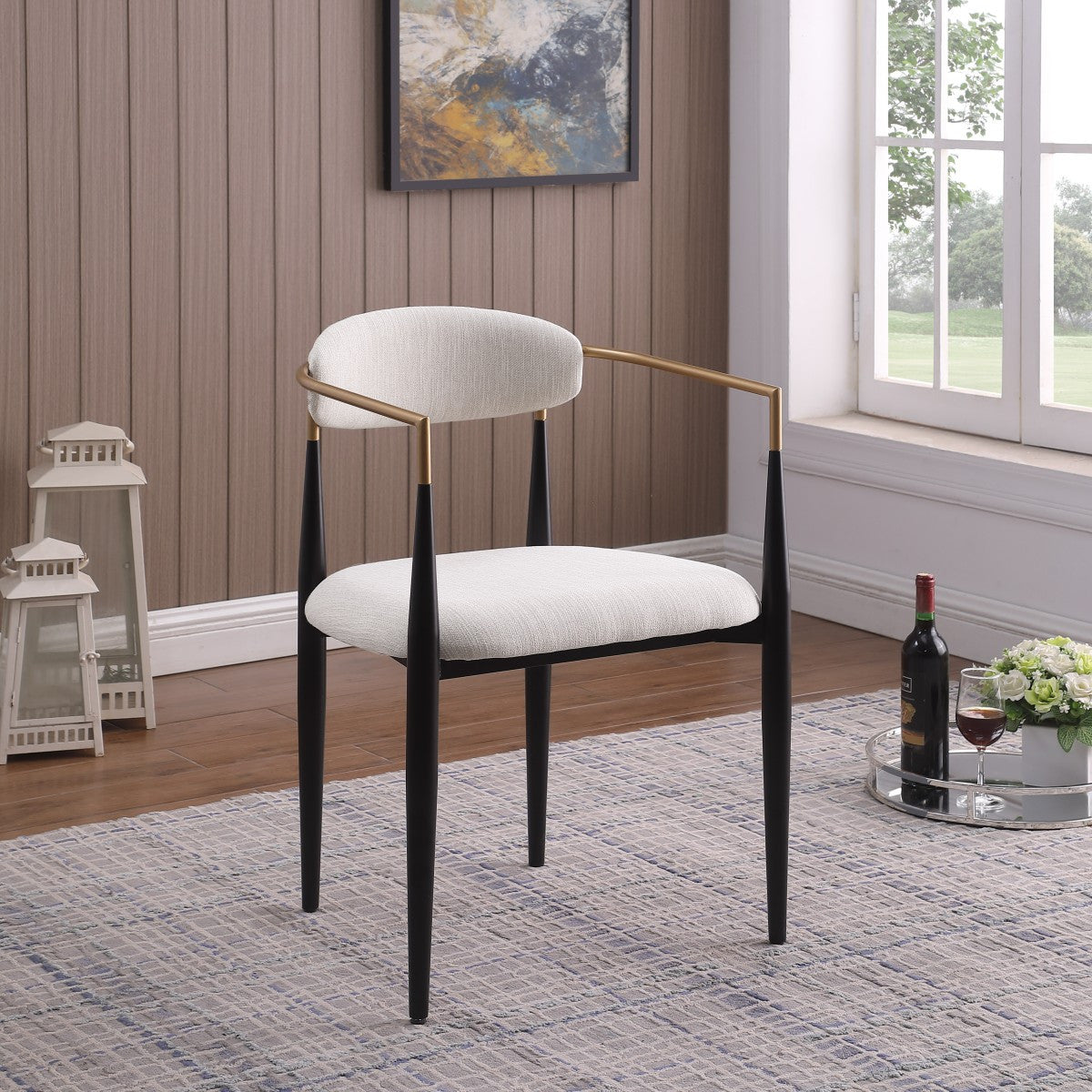 Callum Dining Chair - Beige - Set of Two