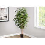 83" Bamboo Tree With 8" Black Pot - Green