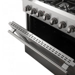 Forno Premium Stainless Steel Kitchen Package with 36" Dual Fuel Range, French Door Refrigerator and Dishwasher - FBDL-004-02CAUS