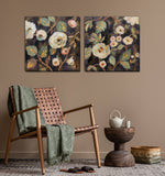 Dusky Blooms II Wall Art - Natural - 24 X 24