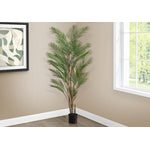 83" Palm Tree With 8" Black Pot - Green