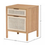 Nurelle Filing Cabinet - Natural