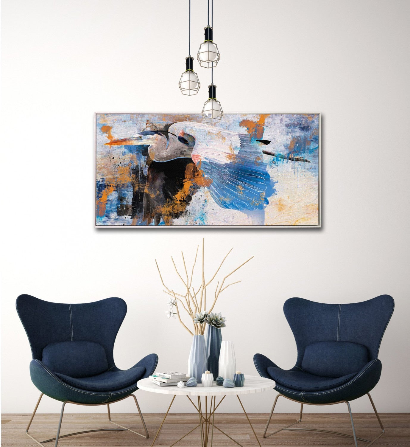 Flight Through Colour Wall Art - Multi-Colour - 18 X 36