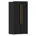 Forno Salerno 15.6 Cu.Ft. 33" Black Freestanding Side-by-side Refrigerator - FFRBI1805-33BLK