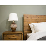 Silvane Antique Lamp - White/Dark Brown