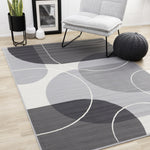 Functional Contemporary Area Rug - 8' X 11' - Grey