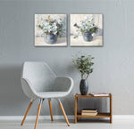 Garden Gatherings Wall Art - Blue/White - 16 X 16 - Set of Two