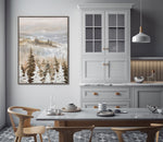 Frosted Pines Wall Art - Light Brown - 48 X 36