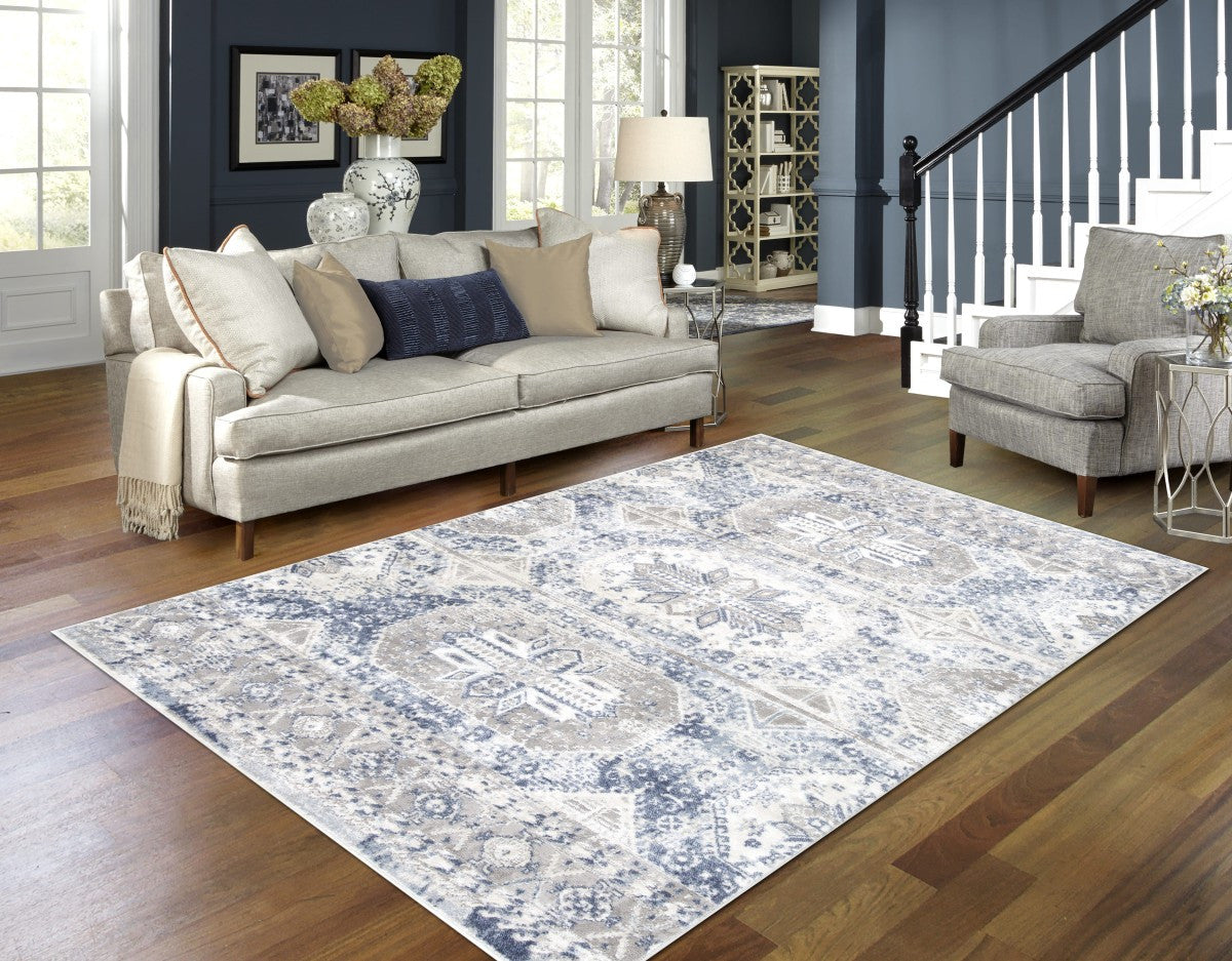 Parksdale 5' X 8' Area Rug - Grey/Blue