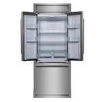 Forno Gallipoli 30" 17.5 Cu.Ft. Stainless Steel French Door Refrigerator - FFFFD1974-35MG