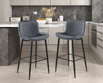 Nya Bar Stool - Grey - Set of Two