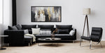 Urban Luxe Wall Art - Black/White/Gold - 28 X 56