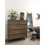 Gavrin Inverted Side Table - Dark Grey
