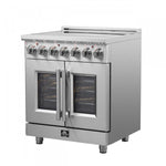 Forno Massimo Stainless Steel Freestanding Electric Range With Air Fryer (4.32 Cu. Ft.) - FFSEL6955-30