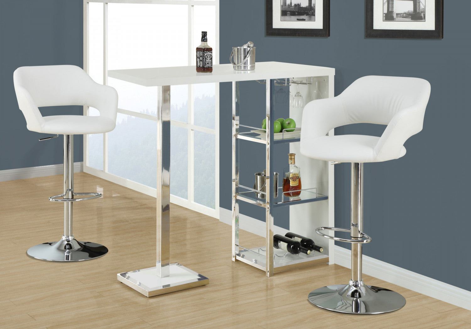 Stanley Bar Stool - White