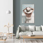 Seaside Daydream Art - White/Grey - 42 X 28