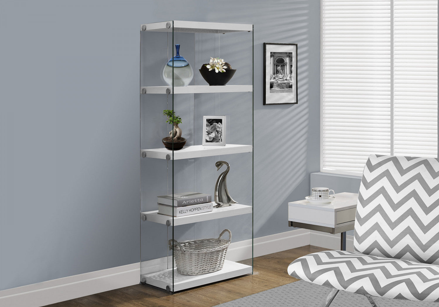 Rilka Bookcase - White