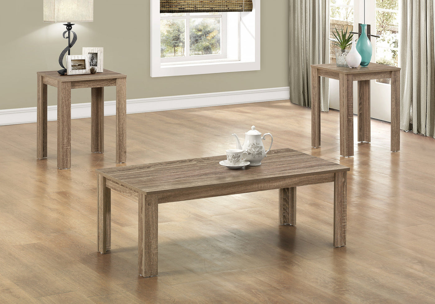 Zoey 3-piece Coffee Table Set - Taupe