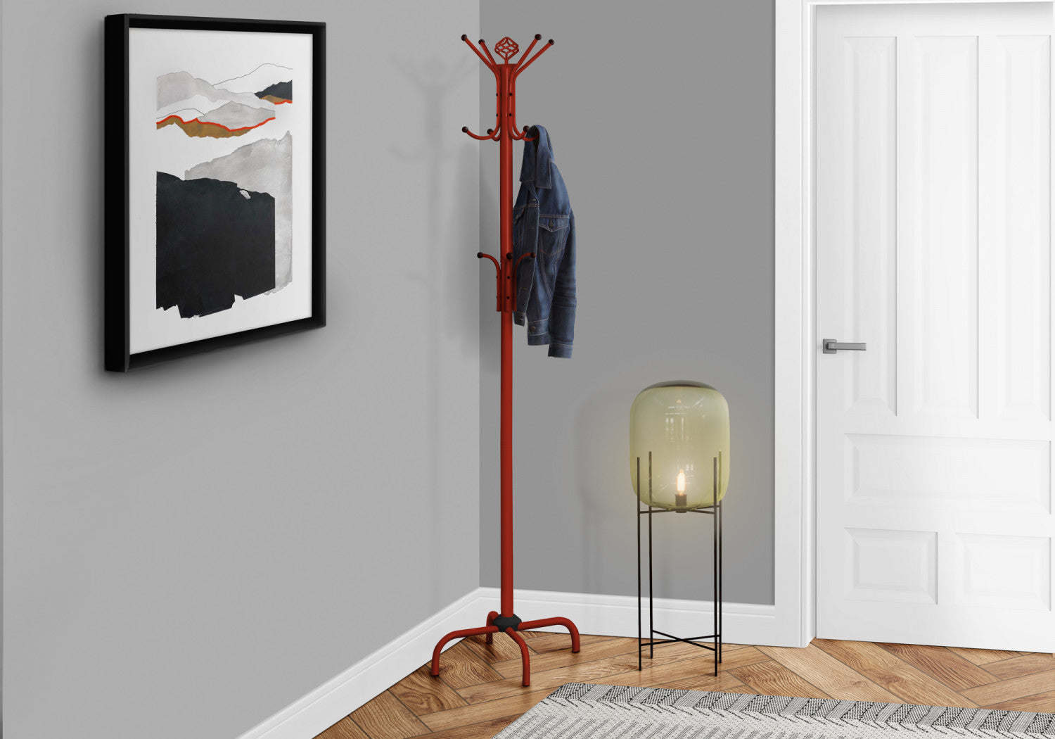 Elko Coat Rack - Red