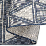 Cabana Triangles Indoor/Outdoor Rug - 3' x 5' - Blue
