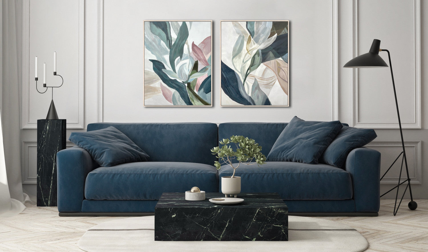 Layered Silence II Wall Art - Multi-Colour - 30 X 24