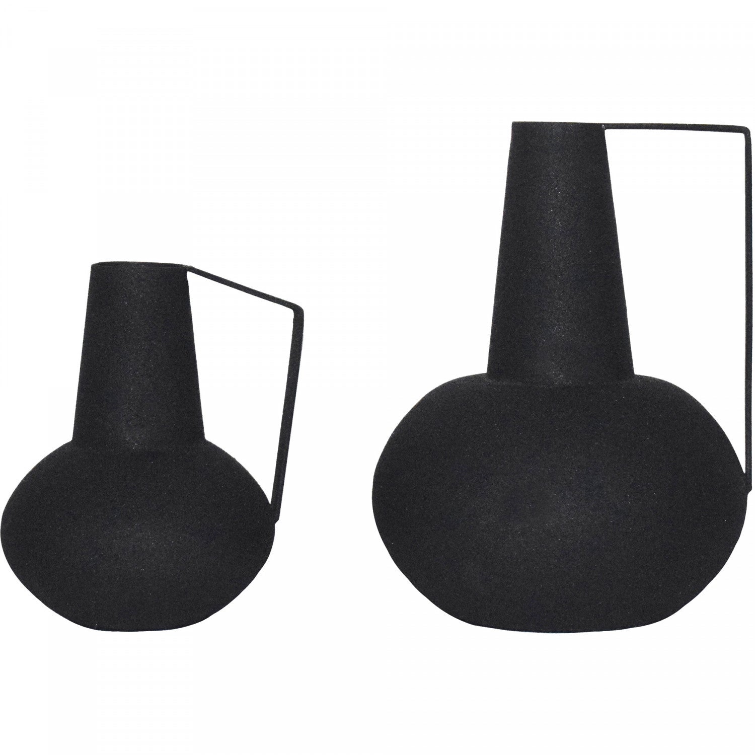Monica Vase - Matte Black - Set of Two