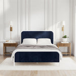 Novogratz Tallulah Upholstered Queen Platform Bed - Navy