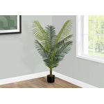 47" Palm Tree With 6" Black Pot - Green