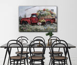 Vintage Delivery I Art - Red/Green - 24 X 35