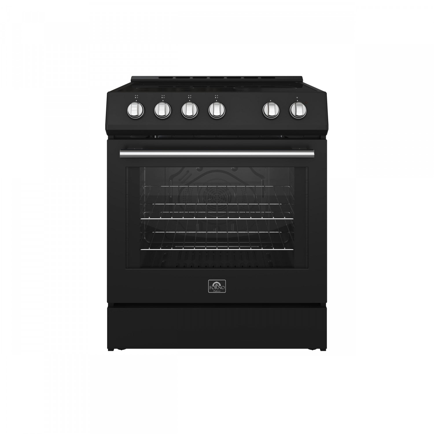 Forno Leonardo Black Slide-in Electric Range (5.0 Cu. Ft.) - FFSEL6022-30BLK