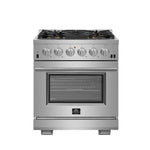 Forno Premium Stainless Steel Kitchen Package with Range and and French Door Refrigerator - FBDL-019-01CAUS