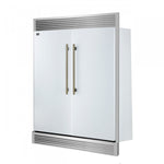 Forno Maderno 60" White 2-piece Built-In Convertible Refrigerator/Freezer (27.2 Cu. Ft.) - FFFFD1722-60SG-WHT