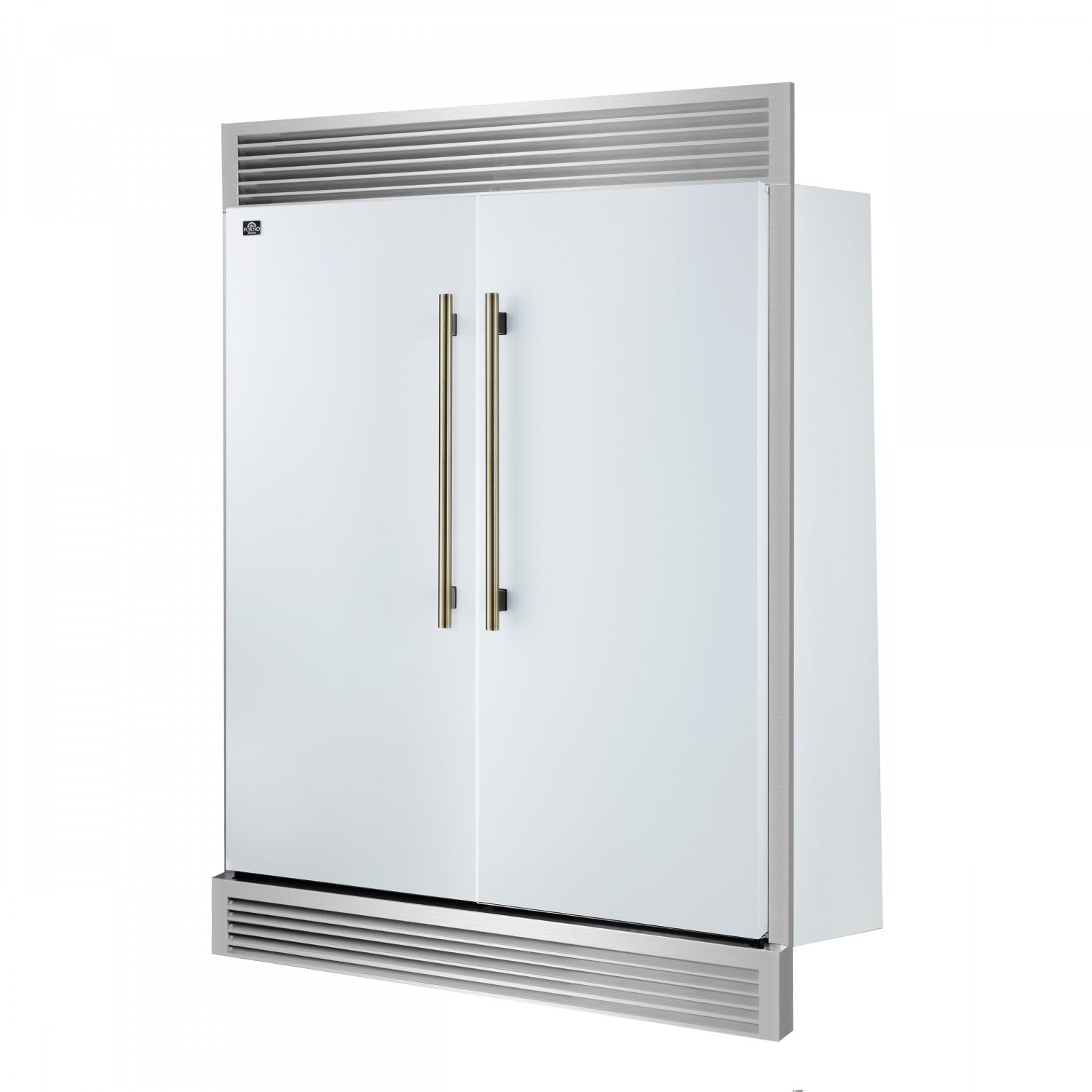 Forno Maderno 60" White 2-piece Built-In Convertible Refrigerator/Freezer (27.2 Cu. Ft.) - FFFFD1722-60SG-WHT