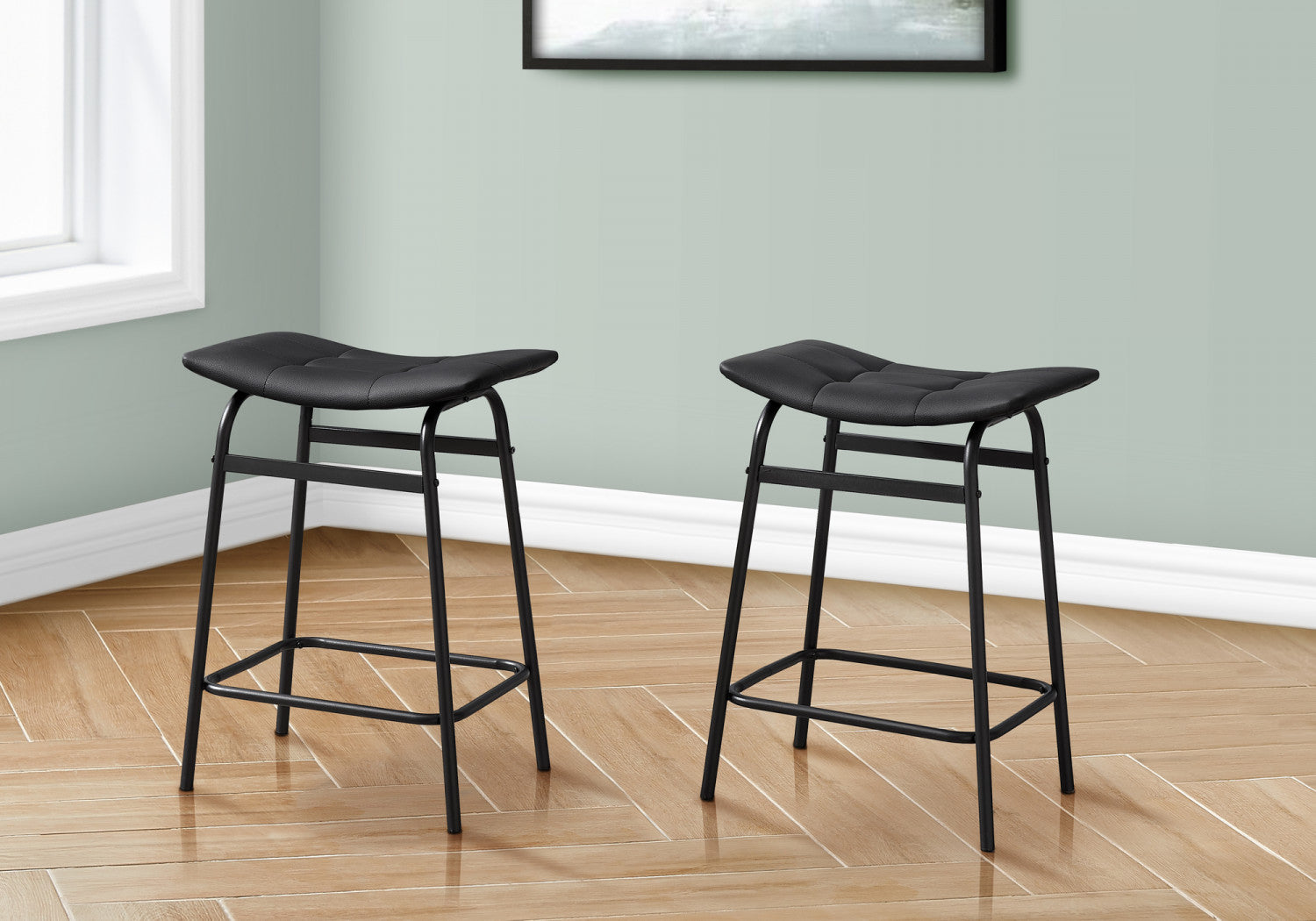 Baffin Counter Stool - Black - Set Of Two