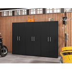 Lunde Storage Cabinet - Matte Black - Set of 3