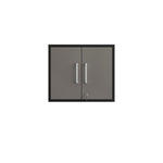 Lunde Floating Garage Cabinet - Matte Black/Grey - Set of 3