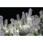 Kleber 6ft Blue Spruce Snow Angel Flocked Pre-Lit LED Christmas Tree - Clear