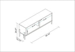 Amaraviti 55" TV Stand - White