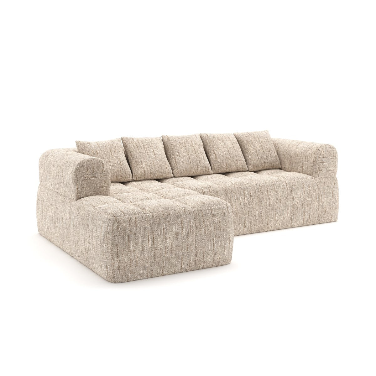 Maya All Foam Sectional - Taupe