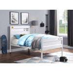 Konto Industrial Twin Bed - White