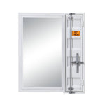 Konto Industrial Vanity Mirror - White